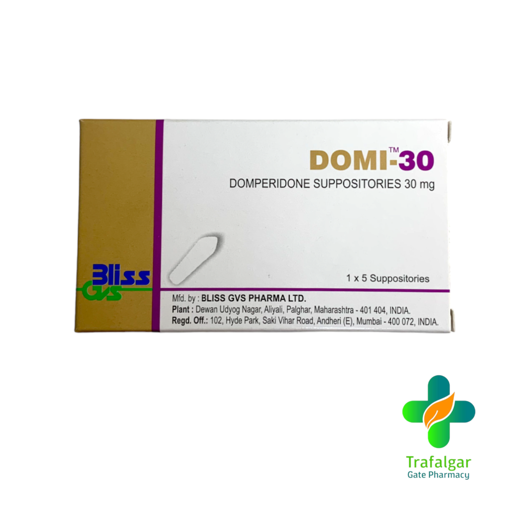 DOMI-30 DOMPERIDONE SUPP – Trafalgar Gate Pharma