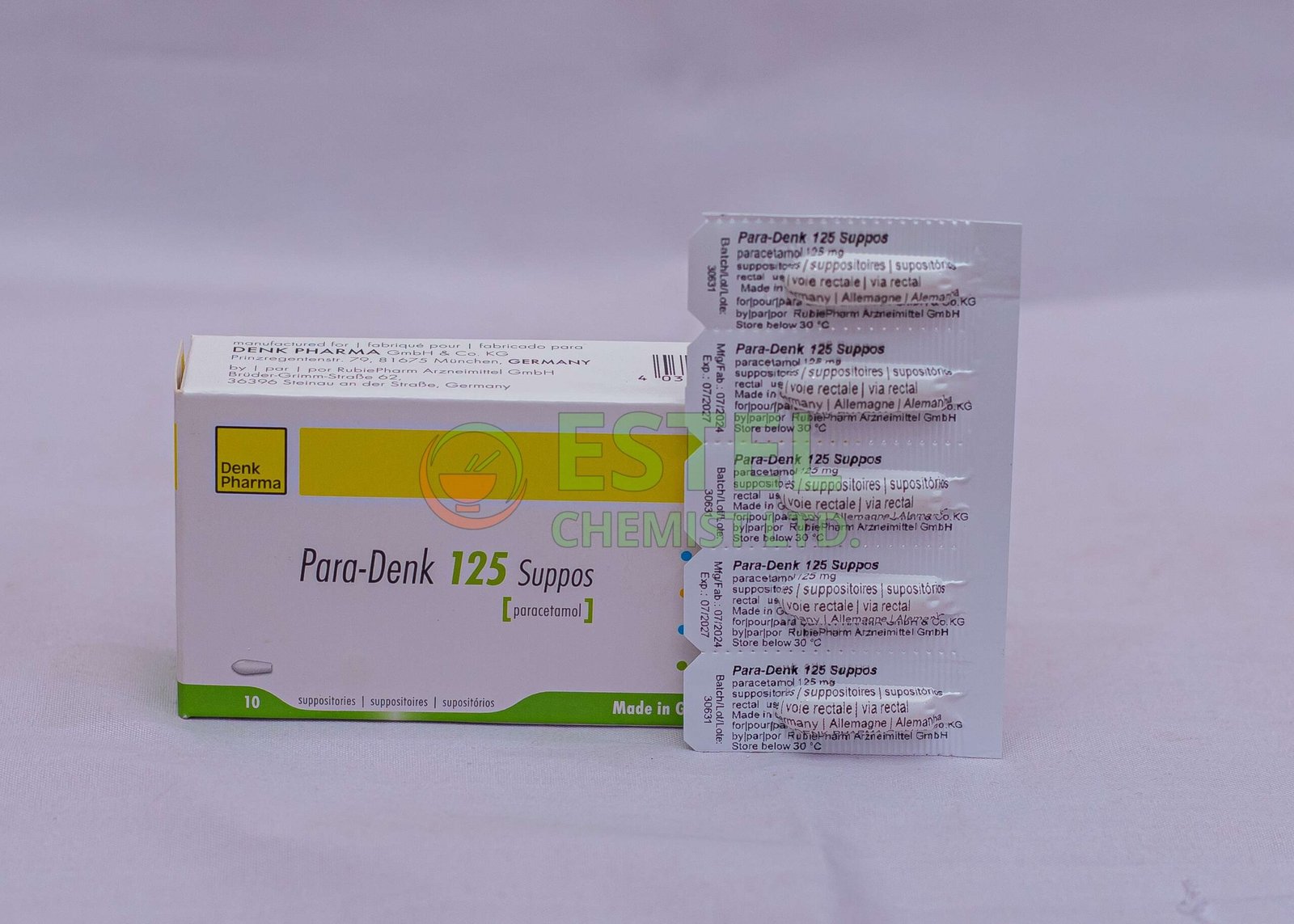 PARA-DENK PARACETAMOL 125MG SUPP