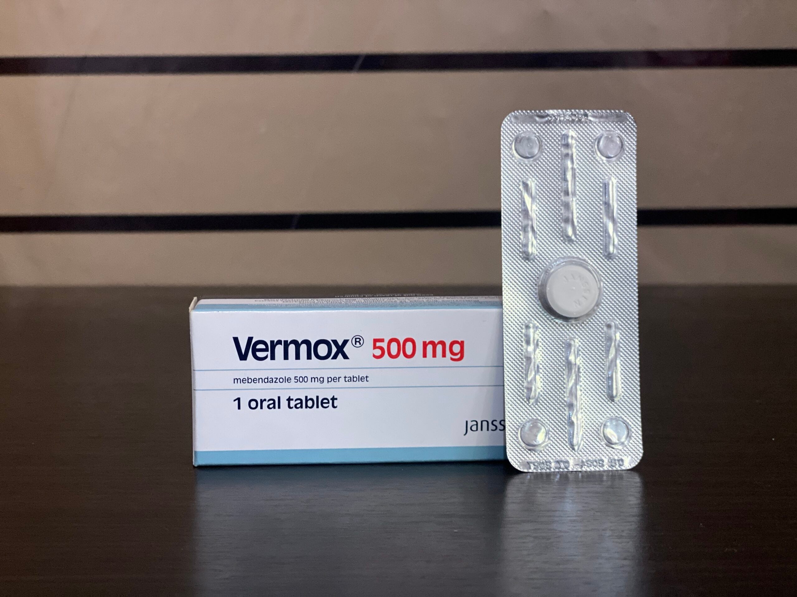 VERMOX MEBENDAZOLE 500MG TAB