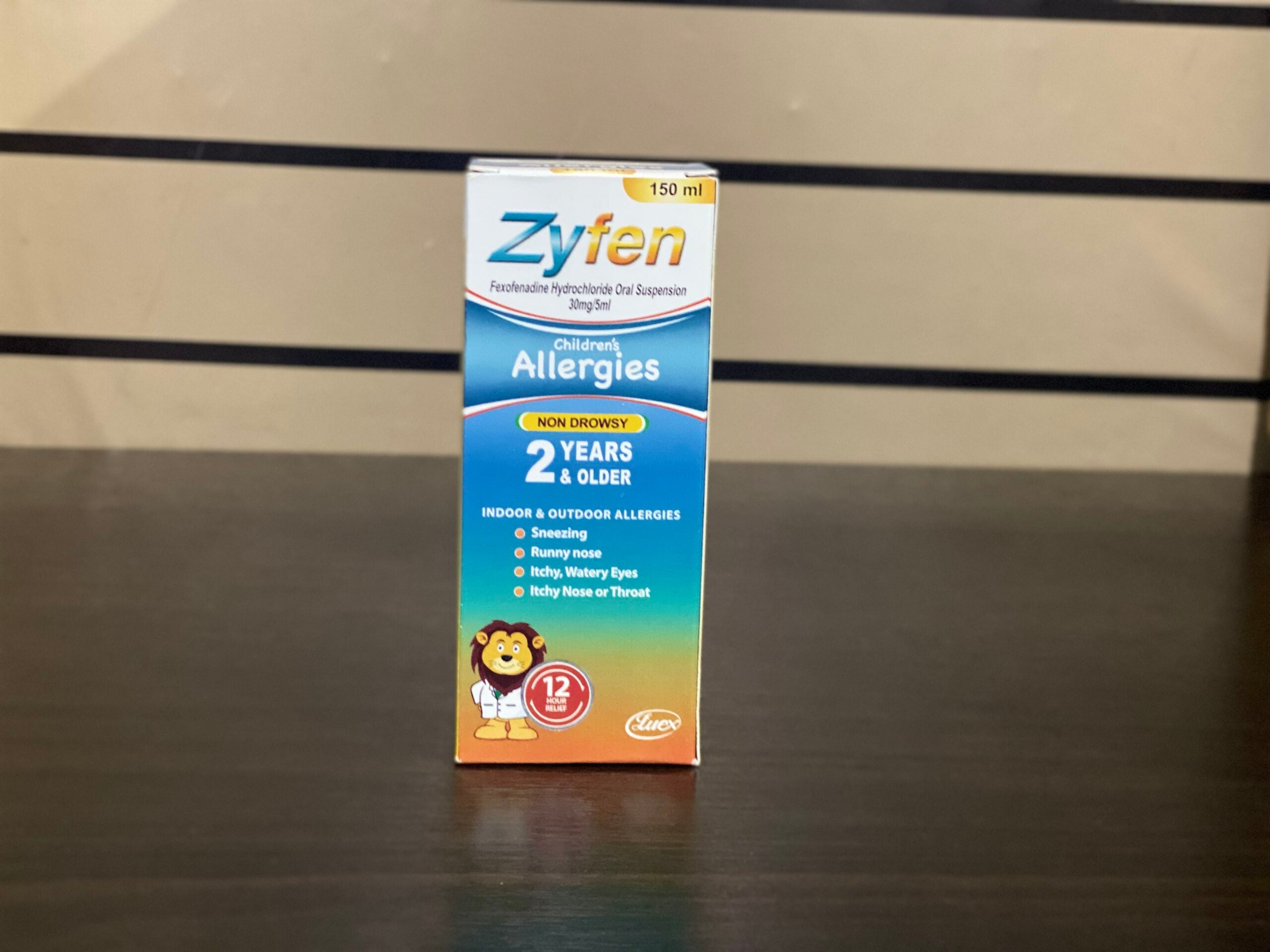 ZYFEN FEXOFENADINE 30MG/5ML SUSPENSION 150ML